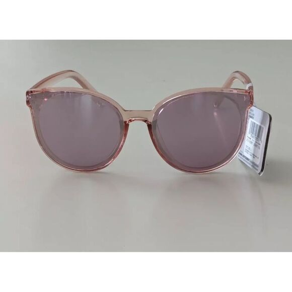 NWT Rose Framed Sunglasses Mirrored Lens West Loop 59773 RSE (Pink) 100% UVA-UVB - Picture 1 of 5